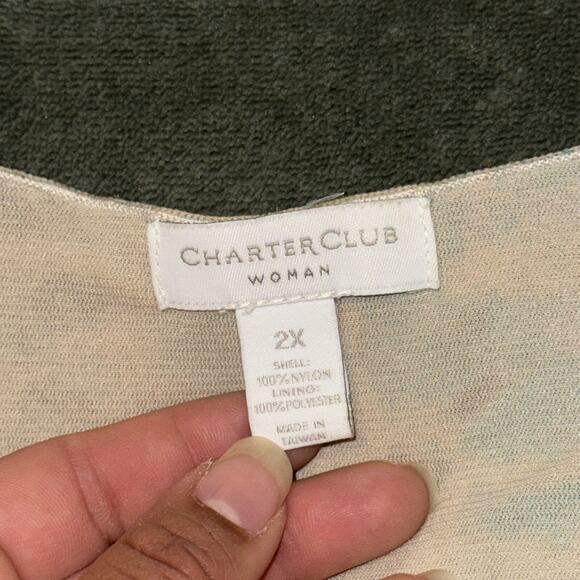 Charter Club Dress Y2K Womens 2X Multi Camo Animal Print Nylon Sleeveless Tiered - Picture 5 of 6